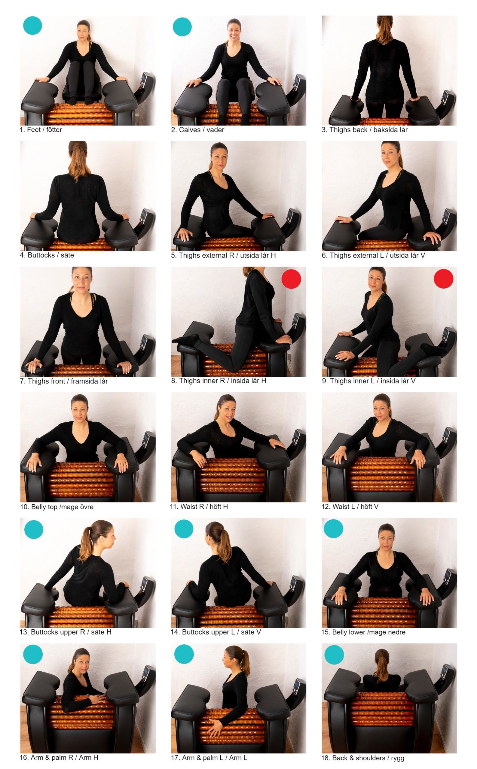 HealWheel Positioner massage och cellulitbehandling
